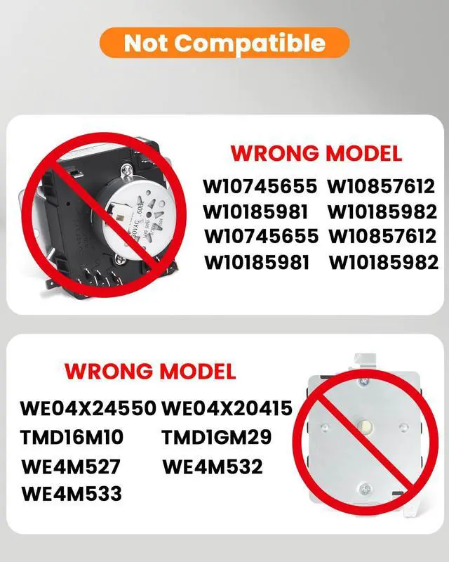 Alt view image 6 of 6 - WE04X25280 TMD1EM35 234D2377P005 Dryer Timer for GTD33EASK0WW GTX22EASK0WW | Compatible with GE/Hotpoint GTX22EASK1WW HTX21EASK0WW GTX33EASK0WW GTX33EASK1WW HTX26EASW0WW Part Replaces