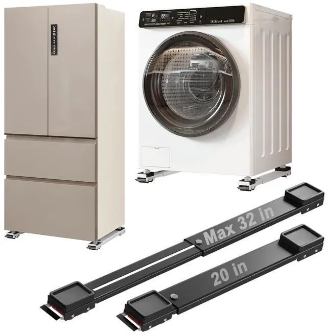 Main image of Appliance Rollers Heavy Duty,Max 32in,Second Generation Extendable Appliance Rollers Mobile Washing Machine Base Easily Move Washing Machines, Dryers, Refrigerators, Furniture Black anti fall