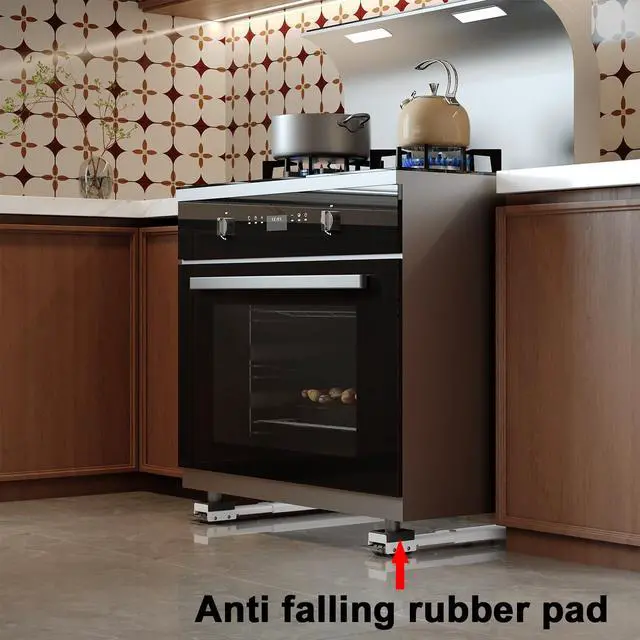 Alt view image 4 of 7 - Appliance Rollers Heavy Duty,Max 32in,Second Generation Extendable Appliance Rollers Mobile Washing Machine Base Easily Move Washing Machines, Dryers, Refrigerators, Furniture Black anti fall