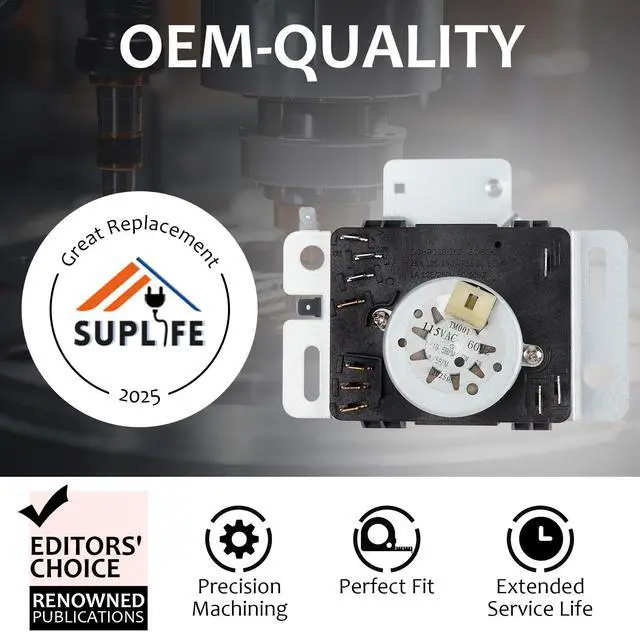 Alt view image 3 of 5 - WPW10436302 W10436302 Dryer Timer Compatible with Whirlpool, Amana, Kenmore, NGD4700YQ2, NGD4705EW0, NGD4700YQ1, OEM 115V Dryer Timer Replacement for 418-095-20-B5, PS11754716, 60Hz