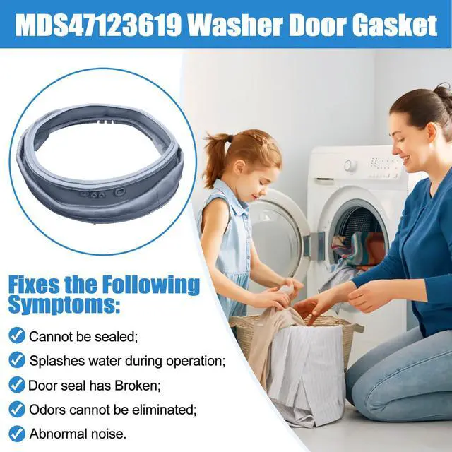 Alt view image 7 of 7 - Upgraded MDS47123619 WM3500CW WM3370HWA WM3700HVA WM3270CW WM3670HWA Washer Door Gasket Compatible with LG Front Load Washer Door Seal AGF75223080 AP6236842 LG Washer Door Gasket Washing Machine Parts
