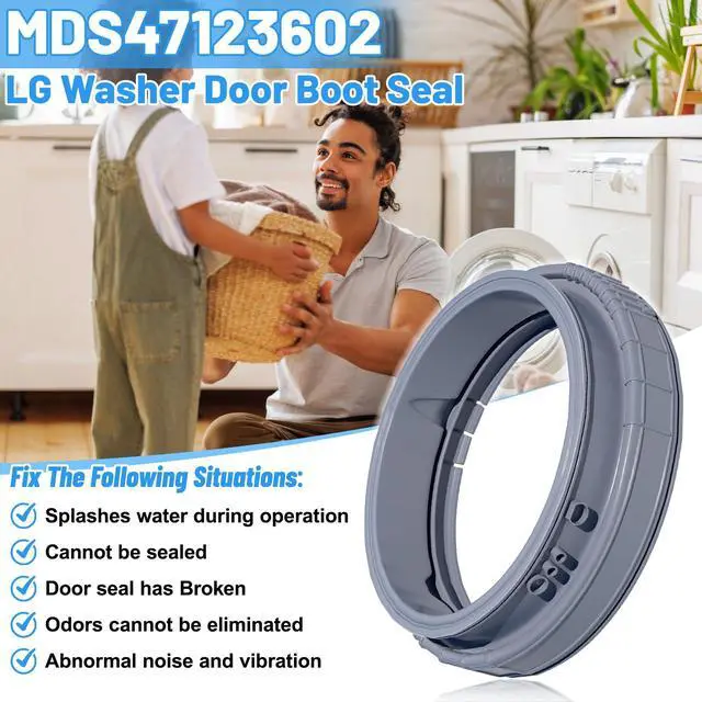 Alt view image 7 of 7 - Upgraded MDS47123602 Washer Door Boot Gasket Compatible with LG Washer Door Boot Seal MDS64237202 Kenmore Door Boot Seal MDS64237201, WM3050CW, WM3170CW, WM3370HWA, WM3250HWA, WM3670HWA Door Gasket