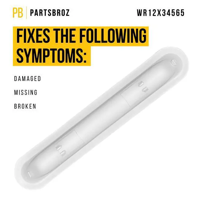 Alt view image 3 of 7 - WR12X34565 Refrigerator White Pocket Handle for GE Hotpoint AP6989491 | Replaces PS16217295