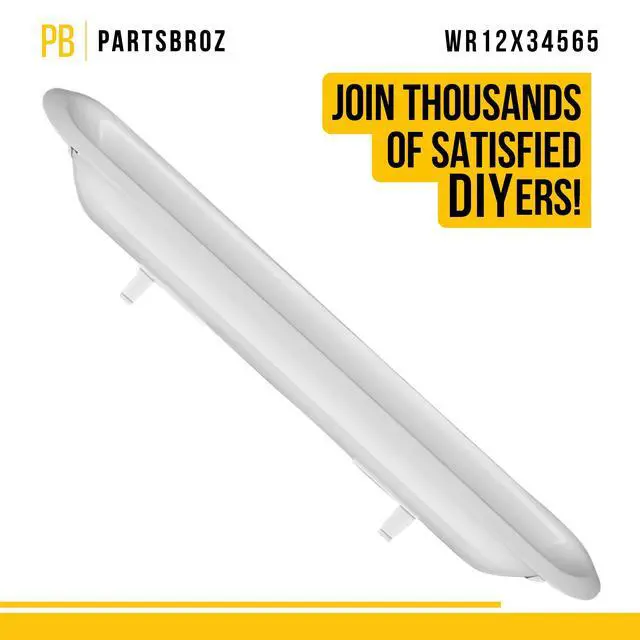 Alt view image 5 of 7 - WR12X34565 Refrigerator White Pocket Handle for GE Hotpoint AP6989491 | Replaces PS16217295