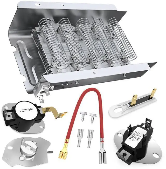 Main image of UPGRADE 279838 Dryer Heating Element for Whirlpool Wed4815ew1 Maytag Centennial Medc215ew1 Kenmore 70 80 Series Model 110 Amana Ned4655ew1 Roper Admiral, Replaces W10724237 2406026 3403585 3398064