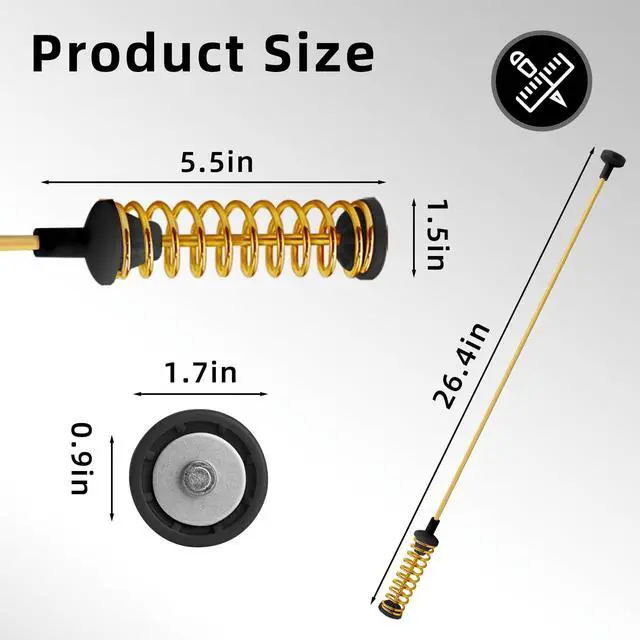 Alt view image 2 of 6 - DC68-03172B-03 DC97-16350D Suspension Rods for Samsung Top Load Washer Replaces WA50R5400AV/US WA50R5200AW/US WA45N3050AW/A4 WA45M7050AW/A4 DC68-03172C DC97-16350E DC97-05280W by
