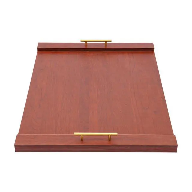 Alt view image 7 of 7 - Stove Cover Board for Gas Stovetop, 30" x 22" Noodle Board Stovetop Cover with Handles, Sink Wood Block Covers for Electric & Gas Stove, Farmhouse Decorative Wooden Tray for Kitchen (Brown)