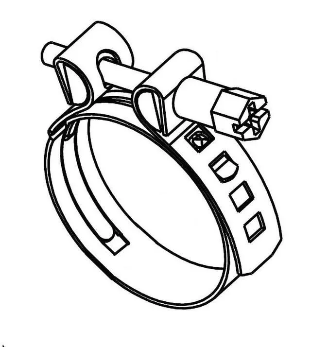 Main image of W10789434 Genuine OEM Dishwasher Drain Hose Clamp Replacement Part - Replaces WPW10567646, W10736523, W10169167