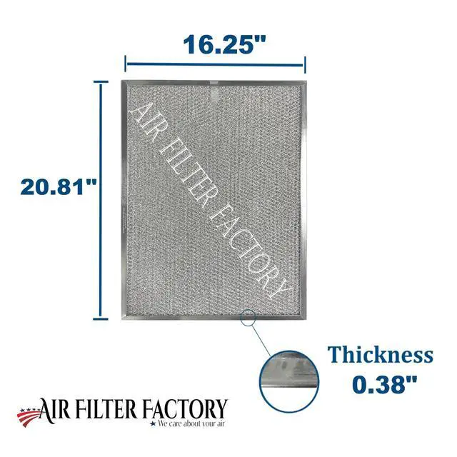 Alt view image 2 of 5 - Grease Filter C-755 Replacement For Imperial Cal 16.25 x 20.81 x 0.38 Inches Range Hood Aluminum Mesh Grease Vent Stove Filter 2-Pack