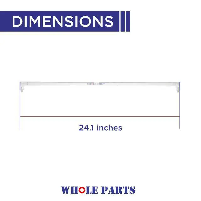Alt view image 2 of 6 - Upgraded Refrigerator Shelf Tray Liner Cover Part# ACW74118102 | Clear Cover Assembly - Compatible with Select Kenmore, and LG Refrigerators