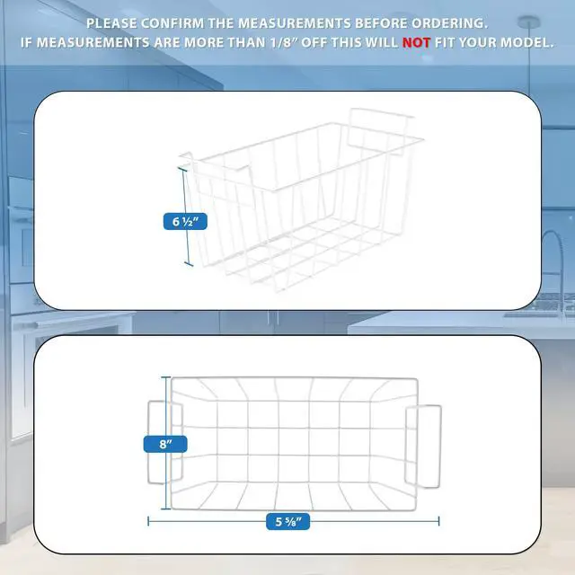 Alt view image 3 of 6 - UPGRADED Appliance WR21X10208 Freezer Basket Compatible with GE Refrigerator