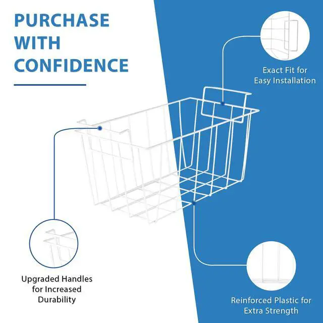 Alt view image 4 of 6 - UPGRADED Appliance WR21X10208 Freezer Basket Compatible with GE Refrigerator