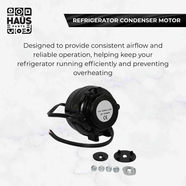 Alt view image 6 of 7 - WX4X988 Refrigerator Condenser Motor Whirlpool Kenmore Maytag Amana Admiral KitchenAid Replaces AP3120994 833697 10884507 EAP395284 PS395284 61002038