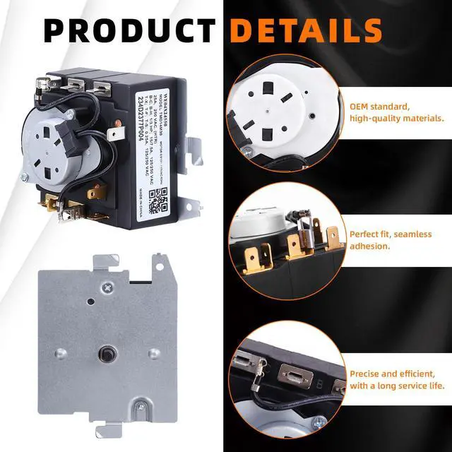 Alt view image 5 of 6 - WE04X24550 234D2377P004 Dryer Timer Replacement for GE Dryer Parts Fit for GE GTD42EASJ2WW GTD42GASJ2WW GTX42EASJ2WW GTD42GASJ3WW GTD42EASJ1WW GTD48GASW0WB GTD42EASJ0WW GTD42EASJ3WW GTX42GASJ0WW