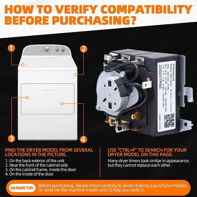 Alt view image 6 of 6 - WE04X24550 234D2377P004 Dryer Timer Replacement for GE Dryer Parts Fit for GE GTD42EASJ2WW GTD42GASJ2WW GTX42EASJ2WW GTD42GASJ3WW GTD42EASJ1WW GTD48GASW0WB GTD42EASJ0WW GTD42EASJ3WW GTX42GASJ0WW