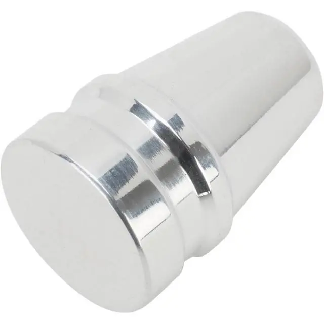 Alt view image 2 of 5 - Universal Billet Aluminum Knob For 3/16 Inch Shaft Set Screw Mount Compact Control Knob Machined Finish Universal Automotive And Shop Use 0.75 Inch Diameter