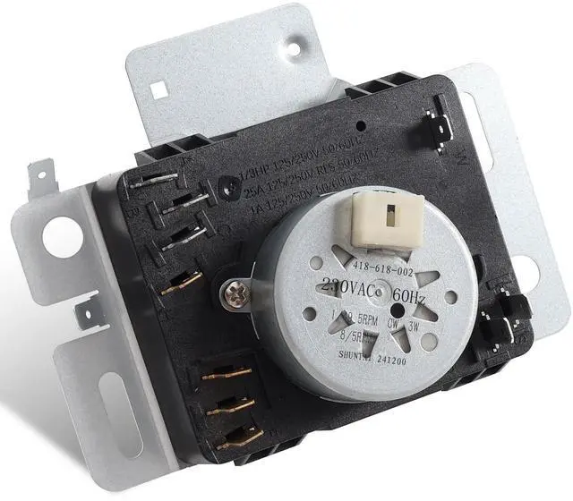 Main image of WPW10436303 W10436303 Dryer Timer Compatible with Whirlpool, Maytag, Amana, WED4616FW0, WED4850HW0, 4KWED5700JW0, OEM 230V Dryer Timer Replacement for 418-618-20-B5, PS11754717, 60Hz