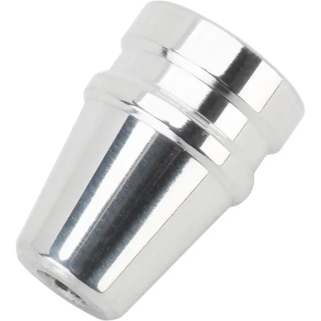 Alt view image 4 of 5 - Universal Billet Aluminum Knob For 3/16 Inch Shaft Set Screw Mount Compact Control Knob Machined Finish Universal Automotive And Shop Use 0.75 Inch Diameter