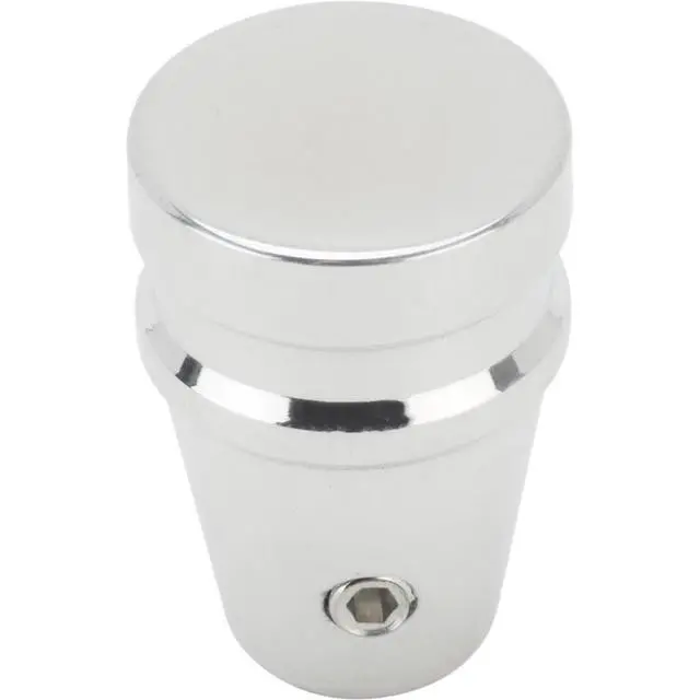 Alt view image 5 of 5 - Universal Billet Aluminum Knob For 3/16 Inch Shaft Set Screw Mount Compact Control Knob Machined Finish Universal Automotive And Shop Use 0.75 Inch Diameter