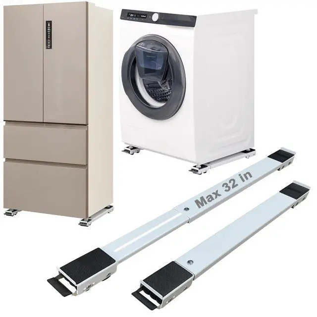 Main image of Appliance Rollers Heavy Duty,Max 32in,Second Generation Extendable Appliance Rollers Mobile Washing Machine Base Easily Move Washing Machines, Dryers, Refrigerators, Furniture (White)