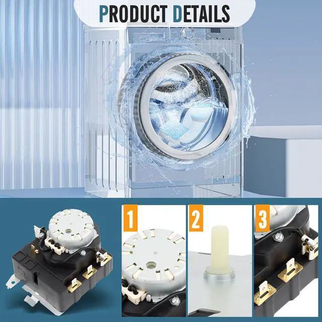Alt view image 5 of 7 - TMD1EM35 WE04X25280 Dryer Timer, for GE GTD33EASK0WW GTX22EASK0WW etc. | 234D2377P005 Compatible with GTX33EASK0WW HTX21EASK0WW Dryer Timer etc. OEM