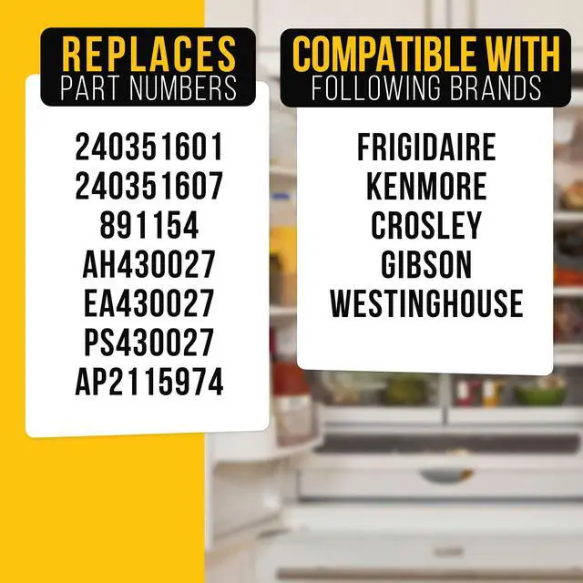 Alt view image 7 of 7 - Freezer Door Shelf Bin for Frigidaire LFSS2612TE0 (2-Pack)
