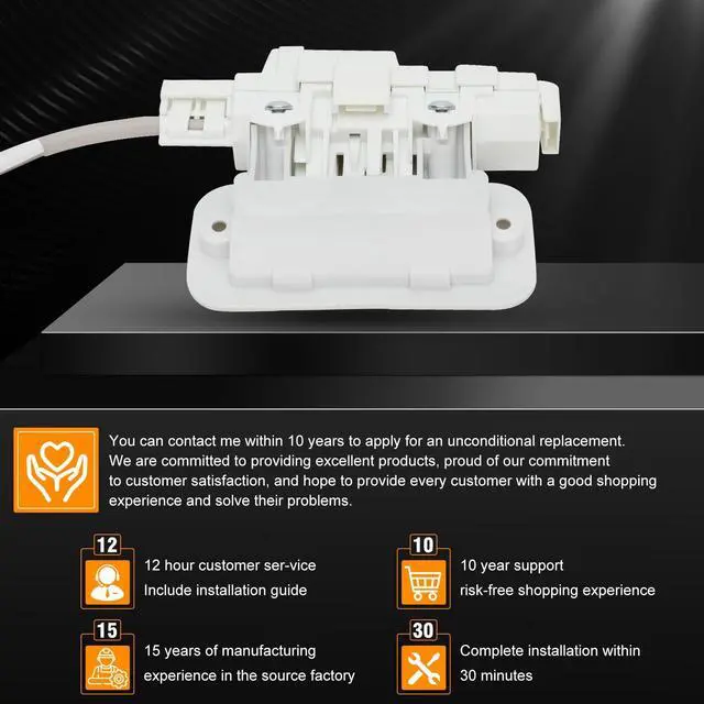 Alt view image 7 of 7 - W10810403 W10861642 W10787836 for Whirlpool Cabrio Washer Lid Lock | Include W11237157 Lid Lock Bezel () Fit for Whirlpool Cabrio Kenmore Series 600 700 maytag Bravos XL