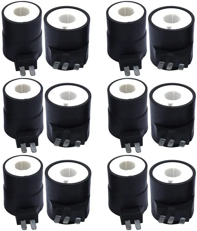 Main image of 6 Packs 279834 Dryer Gas Valve Ignition Solenoid Coil Kit | For Whirlpool Kenmore Maytag Dryers, 2-Prong & 3-Prong Valve Coils, Replaces AP3094251 PS334310 12001349 694540 694539 306105