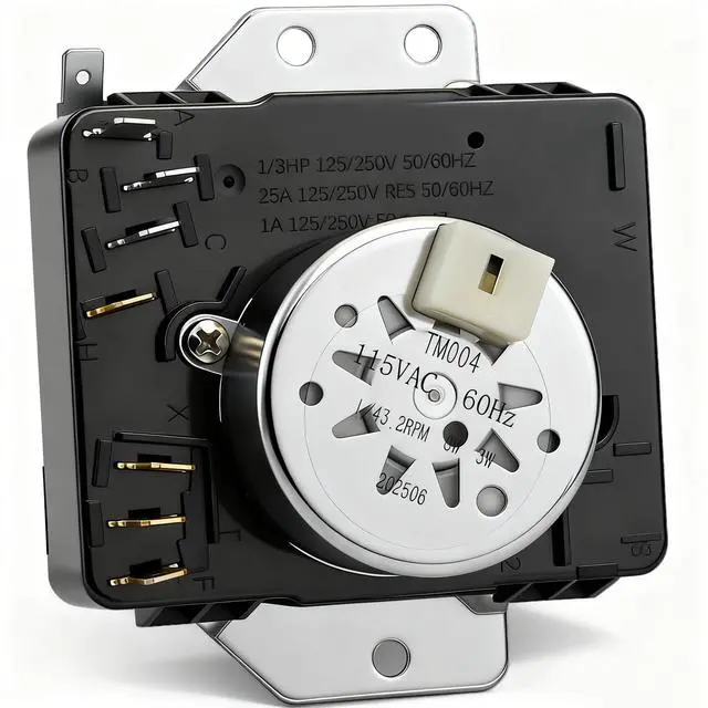 Main image of W10185969 WPW10185969 Dryer Timer Compatible with May-tag 7MMGP0035WQ0 | Compatible with whirl-pool WGD5000VQ1, 7MWG45500SQ1, Replacement for 418-093-20-B5