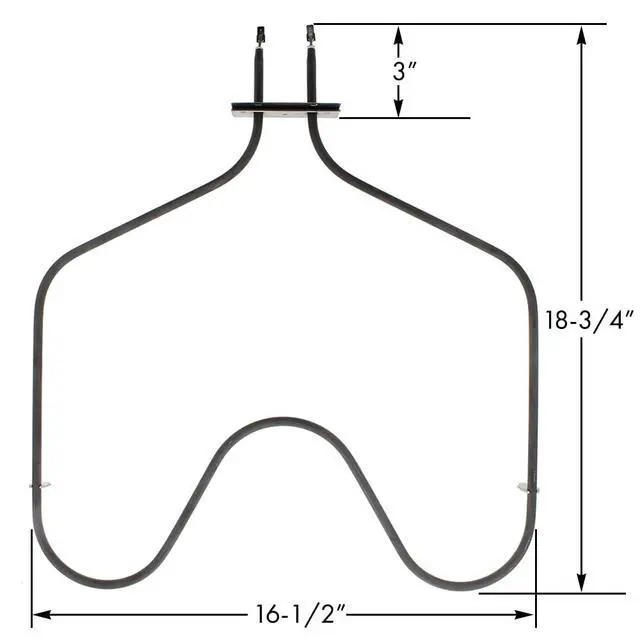 Alt view image 5 of 7 - WP308180, 308180, AP6007578, PS11740695 Universal Heating Element Compatible With Whirlpool, Kenmore Range (Fits Models: RS6, RF3, RB2, RJE, FES And More)
