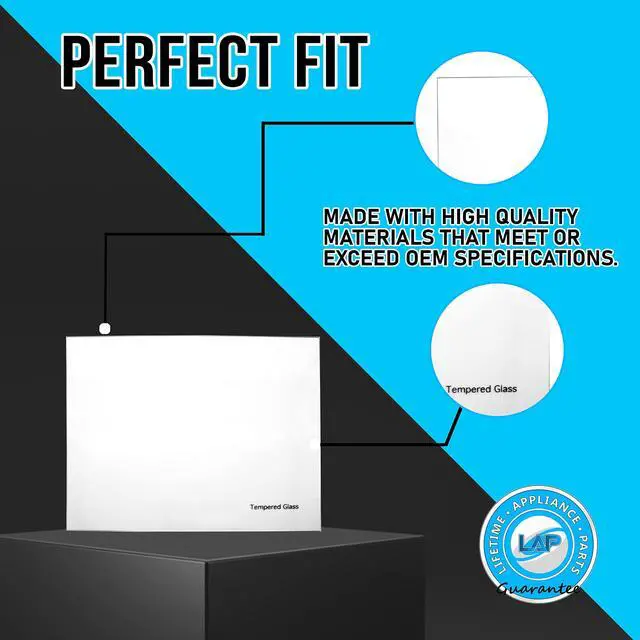Alt view image 3 of 4 - UPGRADED Appliance W10864399 Crisper Glass Inset Cover Compatible with Frigidaire Refrigerator - Glass only for W10508993