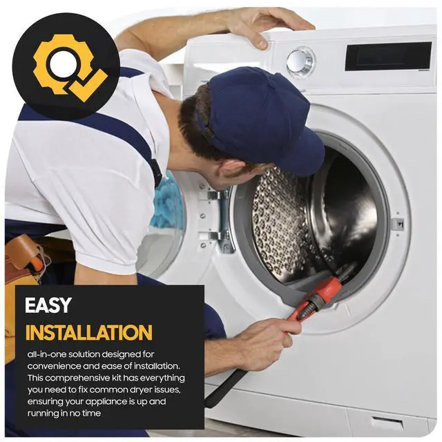 Alt view image 6 of 6 - 4392065 Dryer Repair Kit with 349241T Drum Support Roller, 691366 Idler Pulley, 341241 Belt for Whirlpool Kenmore Maytag Dryers - Replaces AP3131942 AP3098345 AP6010582 (Standard Kit)