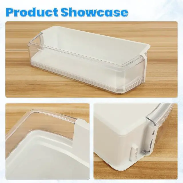 Alt view image 6 of 7 - DA97-06177C DA63-04205 Refrigerator Door Shelf Bin Compatible with Samsung RS22HD/RSG257, Kenmore/Sears 4014100 series Replacement for AP4457757, 2050273, PS4173985