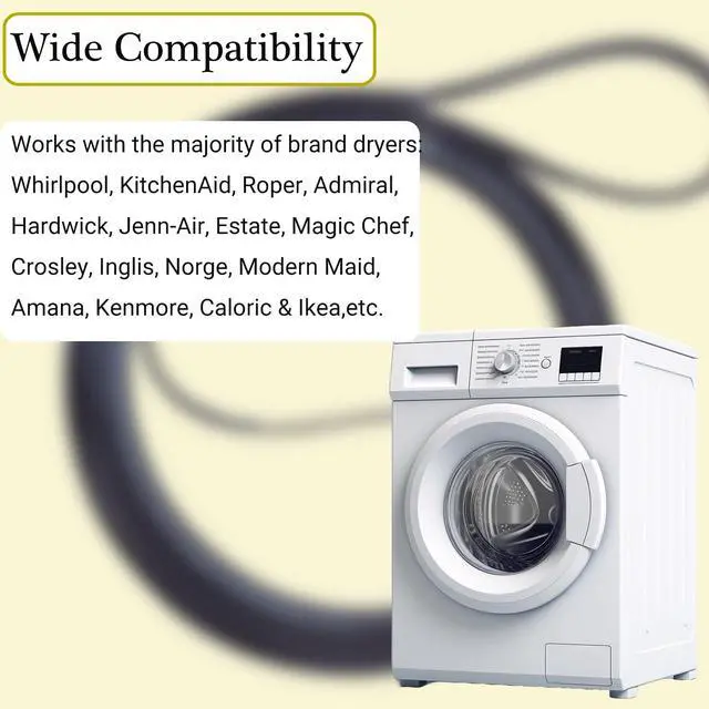 Alt view image 5 of 7 - 341241 Dryer Drum Belt - Replacement for Whirlpool Kenmore Dryer Part AP2946843, FSP341241, W10127457, 3394651, 8066065, PS346995, 14210003, 31001026, 31531589, 529597 2PACK