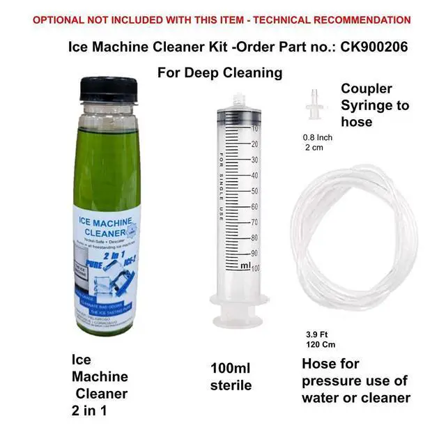 Alt view image 5 of 6 - Freestanding Ice Maker Machine Cleaner Compatible with 37050, 41978 U-line, Ice-O-Matic, Jenn Air, Blaze, Manitowoc, Marine Crescent