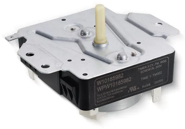 Main image of W10185982 WPW10185982 Dryer Timer Replacement, Genuine OEM Quality, Replaces 418-618-20-B5, AP6016541, PS11749831, 1546812, Fits Whirlpool, Maytag, Kenmore, Crosley Dryers