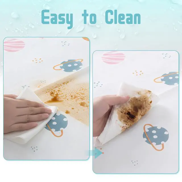 Alt view image 4 of 7 - 24x70 IN Fridge Cover, Multi-Purpose Appliance Proof Cover Refrigerator Washer Dryer Top Cover With Storage Pockets Bags,for Oven,dishwasher,kitchen Appliances(Little Blue Bear)