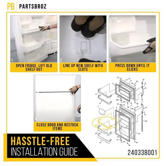 Alt view image 6 of 7 - Refrigerator Door Shelf Bin for Frigidaire FRTD2021AS0