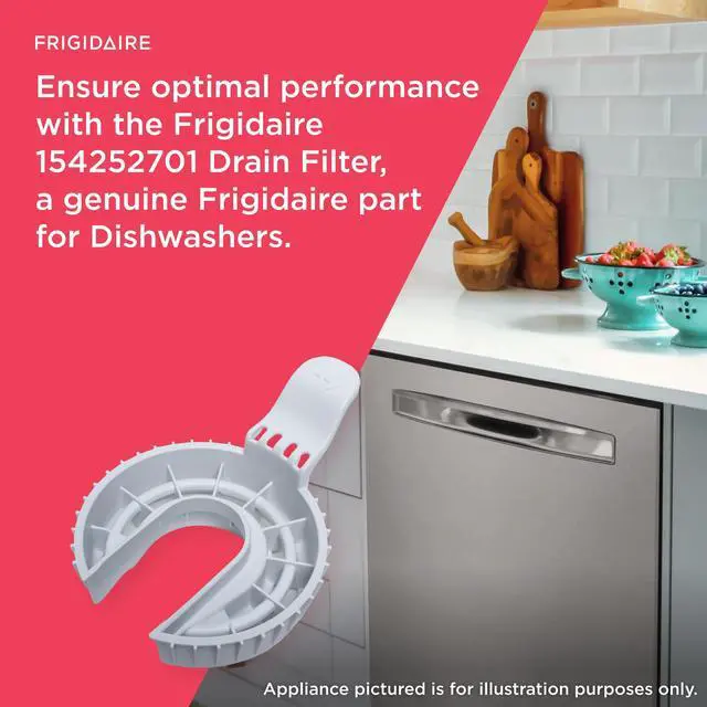 Alt view image 5 of 7 - 154252701 Drain Filter for Dishwashers, White