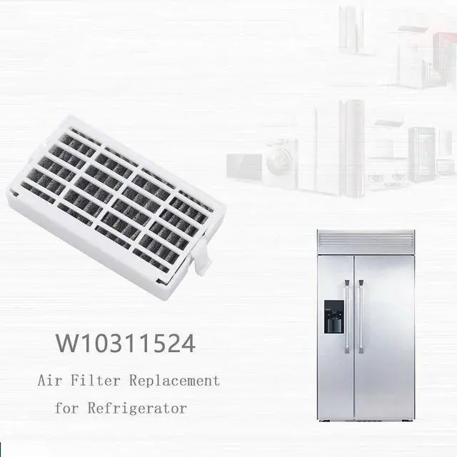 Alt view image 4 of 6 - 6-pk W10311524 Refrigerator Air Filter for Whirlpool W10311524, 2319303, W10335147