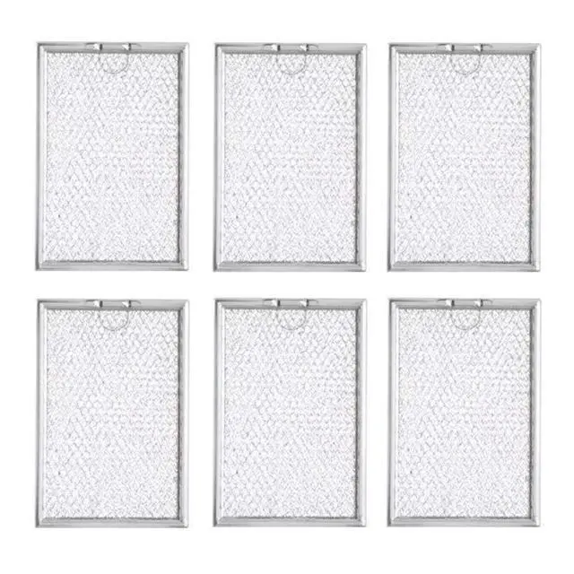 Main image of Replacement Whirlpool 4358853 Compatible Replacement Aluminum Filters - 5 x 7-5/8 x 3/32" (6-Pack)