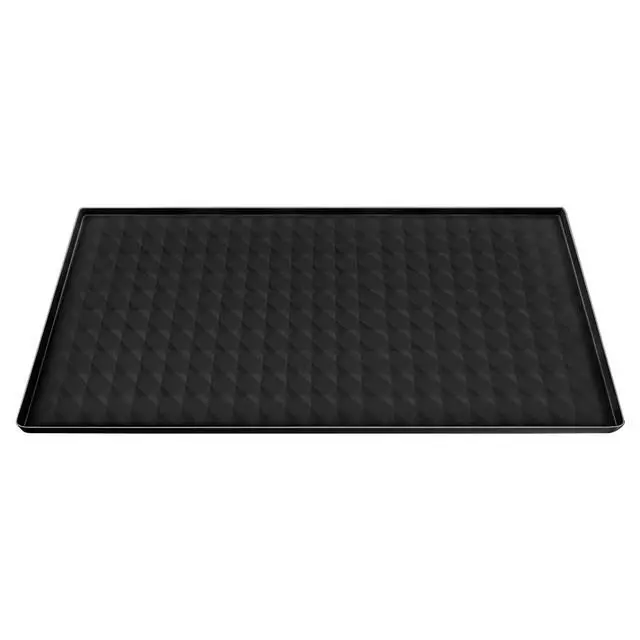 Alt view image 2 of 7 - Washer and Dryer Top Protector Mat,23.6 x 19.7" Silicone Rubber Mat for Laudry Machine & Dryer,Non Slip Heavy Duty Waterproof Washable Top Cover Pad for Home Kitchen Laundry Room,Black