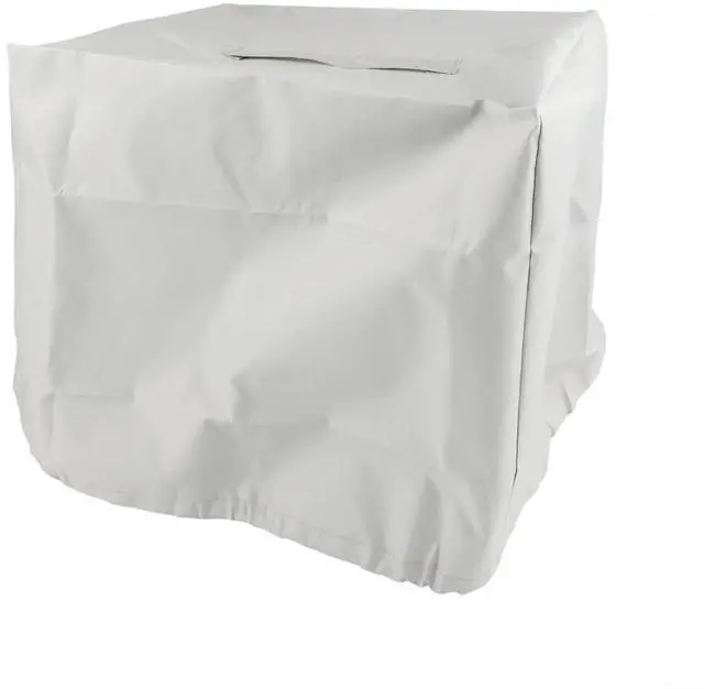 Main image of 210D Oxford Ice Maker Cover, Waterproof Dust Resistant Shield for Portable Countertop Units, Features Adjustable Strap and Carry Handles(Meters white)
