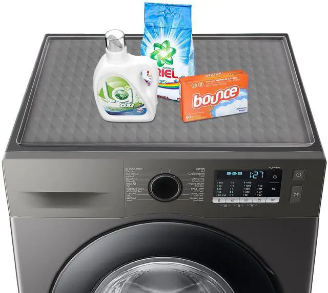 Main image of Washer and Dryer Top Protector Mat,23.6 x 19.7" Silicone Rubber Mat for Laudry Machine & Dryer,Non Slip Heavy Duty Waterproof Washable Top Cover Pad for Home Kitchen Laundry Room