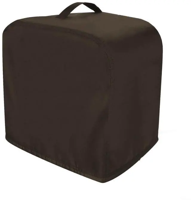 Main image of 210D Oxford Ice Maker Cover, Waterproof Dust Resistant Shield for Portable Countertop Units, Features Adjustable Strap and Carry Handles(Coffee color)