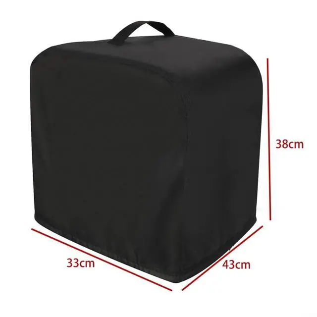 Alt view image 2 of 6 - 210D Oxford Ice Maker Cover, Waterproof Dust Resistant Shield for Portable Countertop Units, Features Adjustable Strap and Carry Handles(black)