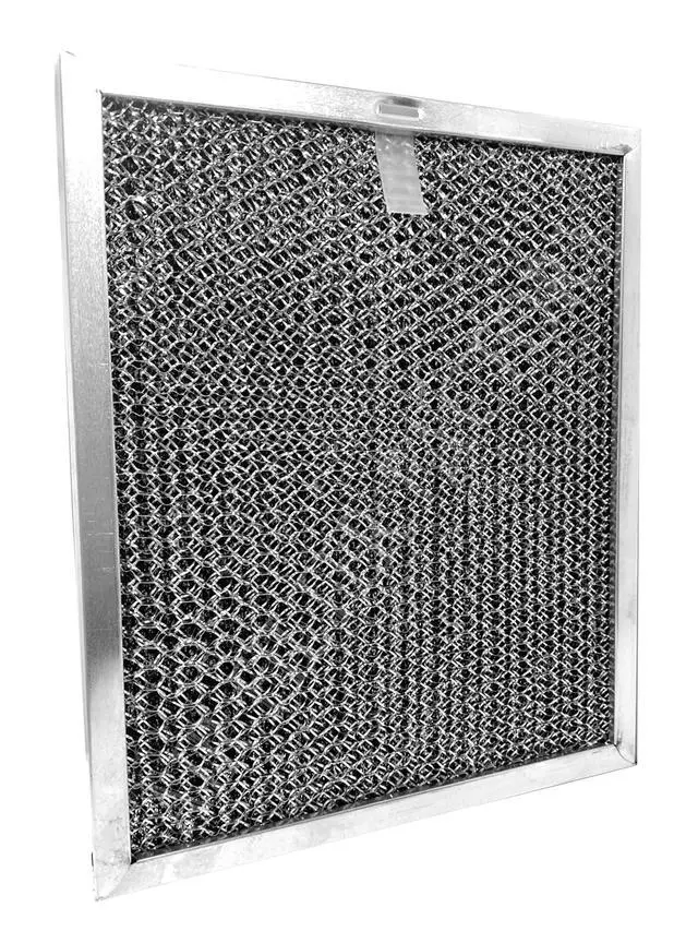 Alt view image 2 of 6 - 8 X 9-1/2 X 7/16 Inches Range Hood Aluminum Charcoal Combo Filters 2-Pack