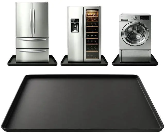 Main image of Washing Machine Drain Pan Silicone Mat 29"x29" with 0.98" Raised Edges, Washing Machine Mat Non-Slip Waterproof Drip Tray for Under Washer & Dryer,Anti-Vibration Floor Leak Protector