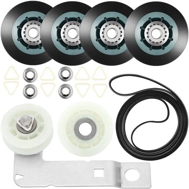 Main image of Upgraded 4392067RC Dryer Repair Kit for maytag kenmore whirlpool Dryers | 4392067 Dryer Maintenance Kit with WPW10314173 Drum Roller & 661570V Belt & 279640 Idler Pulley&279640 dryer idler