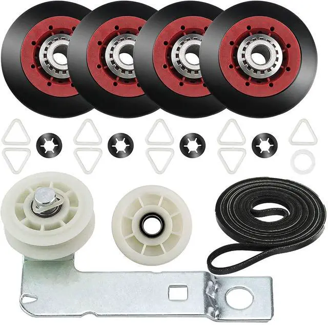 Main image of 4392067 Dryer Repair Kit W10837240 Idler Pulley fit for Maytag Bravos | Fit for Whirlpool Duet Kenmore Elite Dryers with WPW10314173 Drum Roller & 661570V Belt&279640 Idler Pulley by